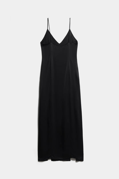 MAXI SLIP DRESS WITH SLITS – LIMÉ