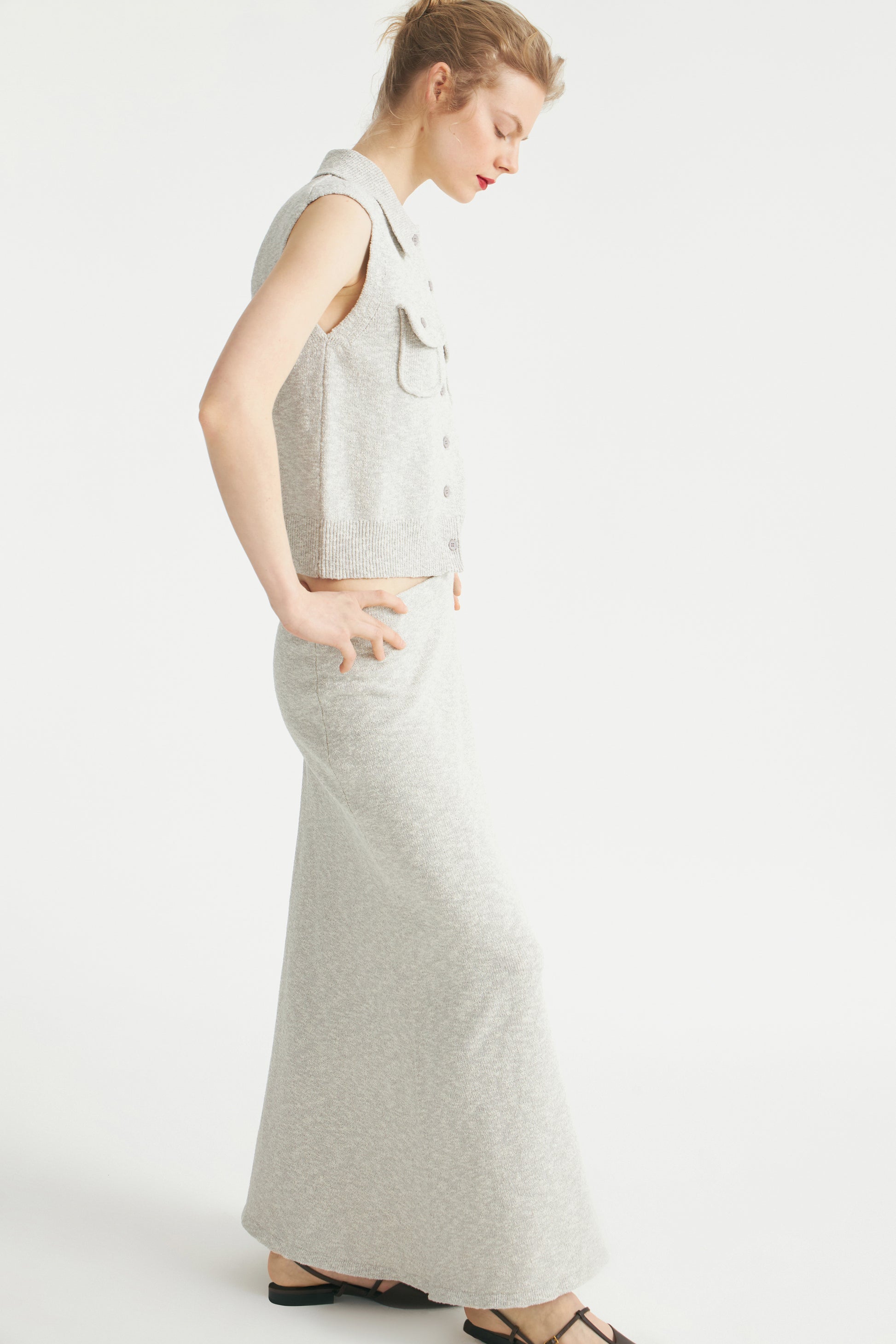 LIGHT GREY MELANGE